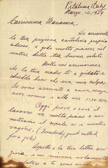 Marzo 12, 1929 Page 1