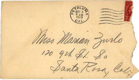 May 6, 1929 Envelope