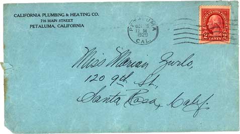 October 8, 1929 Envelope