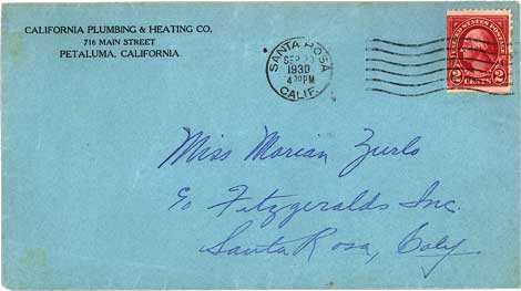 September 30, 1930 Envelope