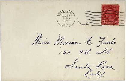 December 13, 1930 Envelope