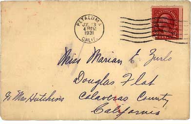 July 13, 1931 Envelope