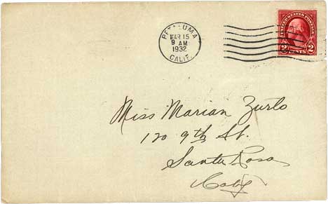 March 15, 1932 Envelope