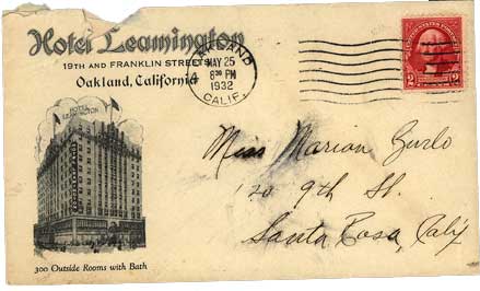 May 25, 1932 Envelope