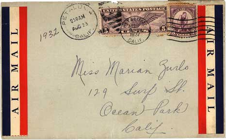 August 24, 1932 Envelope
