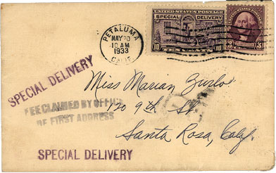 May 19, 1933 Envelope
