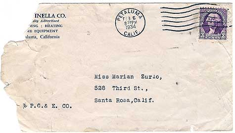 February 6, 1934 Envelope