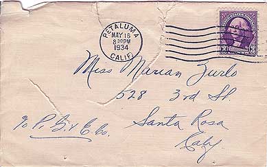 May 16, 1934 Envelope